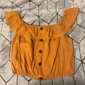 Off the shoulder crop top